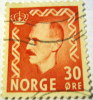 Norway 1950 King Haakon VII 30 Ore - Used - Gebraucht