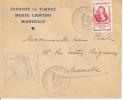 N° èèç JOURNEE DU TIMBRE  MARSEILLE Vers MARSEILLE     Le  15 MARS 1947 - Lettres & Documents