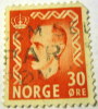 Norway 1950 King Haakon VII 30 Ore - Used - Gebraucht