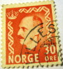 Norway 1950 King Haakon VII 30 Ore - Used - Used Stamps