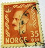 Norway 1950 King Haakon VII 35 Ore - Used - Gebraucht