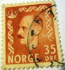 Norway 1950 King Haakon VII 35 Ore - Used - Gebruikt