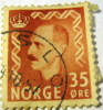 Norway 1950 King Haakon VII 35 Ore - Used - Gebruikt