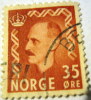 Norway 1950 King Haakon VII 35 Ore - Used - Gebruikt