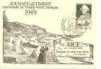 N° 828JOURNEE DU TIMBRE  NICE Le  26  MARS 1948 - Lettres & Documents