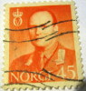Norway 1960 King Olav V 45 Ore- Used - Usati