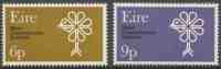 Ireland Irlande Eire 1970 Mi 237 /8 YT 239 /40 ** Eur. Nature Conservation - Clover Leaf With Bird´s Head - Unused Stamps