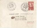 N° 600   SOUVENIR  P EXPOSITION  BAYEUX   Vers   PARIS Le  13/14 JUILLET 1947 - Storia Postale