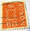 Norway 1962 Bosuns Knot 60 Ore - Used - Used Stamps