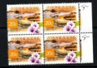 AUSTRALIA 1997 SALTWATER CROCODILE REPRINT BLK OF 4 / 1 KANGAROO / MNH - Proeven & Herdruk