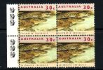 AUSTRALIA 1994 SALTWATER CROCODILE BLK OF 4 / 3 KOLAS  / MNH - Ensayos & Reimpresiones