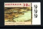 AUSTRALIA 1994 SALTWATER CROCODILE REPRINT / 3 KOLAS  / MNH - Proofs & Reprints