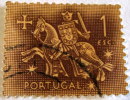 Portugal 1953 Medieval Knight 1 Esc - Used - Gebruikt