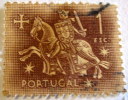 Portugal 1953 Medieval Knight 1 Esc - Used - Gebraucht
