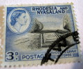 Rhodesia And Nyasaland 1959 Rhodes´s Grave Matopos 3d - Used - Rhodésie & Nyasaland (1954-1963)