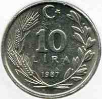 Turquie Turkey 10 Lira 1987 Alu KM 964 - Türkei