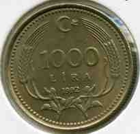 Turquie Turkey 1000 Lira 1992 KM 997 - Turquia