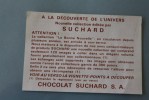 CHROMO ET IMAGE > CHOCOLAT SUCHARD >  5 POINTS  A LA DECOUVERTE DE L'UNIVERS - Suchard