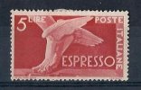 1945-52 ITALIA ESPRESSO 5 LIRE MH * - RR9117 - Express/pneumatic Mail