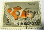 Singapore - 1962 Clown Fish 5c - Used - Singapur (...-1959)
