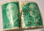 Spain 1955 General Franco 1.5p Pair - Used - Gebraucht