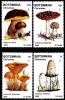 BOTSWANA 1995 MUSHROOMS / CHRISTMAS SC# 321-24 VF MNH SCARCE CV$31.00 FOOD - Botswana (1966-...)