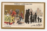 Chromo Dorée Chocolat Guérin Boutron Imp. Champenois Paris Quarante Ans Enfant Jouet Jeu Lampe Pétrole Famille A12-02 - Guerin Boutron