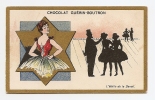 Chromo Dorée Chocolat Guérin Boutron Imp. Champenois Paris Ombres Chinoises étoile Danse école Cours Tutu A12-07 - Guerin Boutron