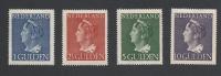 Nederland, Pays Bas, Niederlande  1946  -  Queen Wilhelmina, Set   NVPH 346-49  Mi. 453-56 MH - Unused Stamps