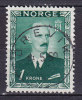 Norway 1946 Mi. 315    1 Kr King König Haakon VII. Deluxe BREVIK Cancel !! - Gebraucht