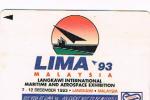 MALESIA (MALAYSIA) - UNIPHONEKAD (GPT) - 1993 LIMA: INTERN. MARITIME AEROSPACE EXHIBITION  CODE 63MSAA - USED- RIF.1900 - Avions