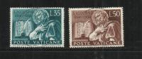 CITTÀ DEL VATICANO VATICAN VATIKAN CITY 1954 S. ST.  SANT' AGOSTINO SERIE COMPLETA COMPLETE SET USATA USED OBLITERE' - Used Stamps