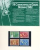 1982 Australia Brisbane Games Stamp Set Complete Post Office Presentation Pack - Presentation Packs