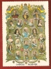 CPSM 10X15 .  SUEDE . SVERIGES REGENTER  . Swedish Regents From Year 1521 - 1907 - Schweden