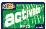 MALESIA (MALAYSIA) - MAXIS (RECHARGE GSM) - HOTLINK    EXP. 8.07   - USED °  -  RIF. 1879 - Malasia