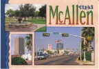 McAllen TX Texas, Street Scene, Park, Autos, On C1990s Vintage Postcard - Other & Unclassified