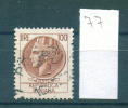 25K77 // - ?? -  Perfin Perfores Perforiert Perforati Perforadas  , Italia Italy Italie Italien Italie - Perforiert/Gezähnt