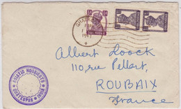 INDIA - 1947 - ENVELOPPE De GHATKOPAR Pour ROUBAIX - 1936-47  George VI