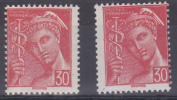 FRANCE  VARIETE   N° YVERT  547 TYPE MERCURE  NEUFS LUXE - Unused Stamps