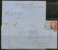 UK - 1876 COVER W/ Full Letter From WEST BROMWICH To REDDITCH  (recepetion At Back) 1d Plate 159 - Storia Postale