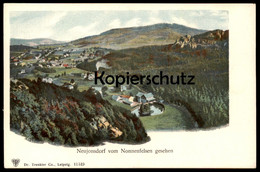 ALTE POSTKARTE NEUJONSDORF JONSDORF VOM NONNENFELSEN GESEHEN Cpa Postcard AK Ansichtskarte - Jonsdorf