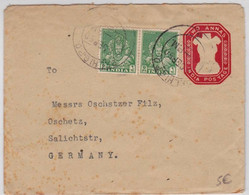 INDIA - 1950 - ENTIER POSTAL - ENVELOPPE De DELHI GPO Pour L'ALLEMAGNE - Enveloppes