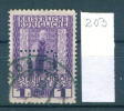 25K203 // - T.S.  - Perfin Perfores Perforiert / Gezähnt  Perforati Perforadas , Austria Österreich Autriche - Perforés