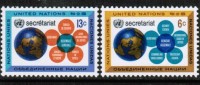 UNITED NATIONS---New York   Scott #  181-2*  VF MINT  LH - Ongebruikt