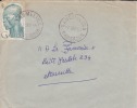 SANGMELIMA - 1955 - COLONIES FRANCAISES - AFRIQUE - AVION - LETTRE - MARCOPHILIE - Cartas & Documentos