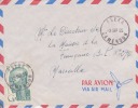 ESEKA ( Petit Bureau ) CAMEROUN - 1955 - COLONIES FRANCAISES - AFRIQUE - AVION - LETTRE - MARCOPHILIE - Lettres & Documents