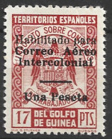 GUI259L-3815TF.Guinea Guinee.GUINEA ESPAÑOLA SELLOS FISCALES 1939/41.(Ed  259L**).sin Charnela.LUJO RARO - Fiscaux