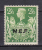 AP147 - M.E.F. 1943 , 2/6 Sh Verde N. 14  *** - Occup. Britannica MEF