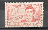 SENEGAL 90c Rouge Terne 1939 N°150 - Usados