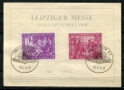 Germany 1950  Sc B15-6 MI 248-9 Post Card Leipzig Fair. Special Cancel. - Lettres & Documents